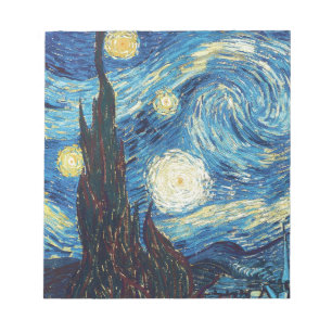 Bloco De Notas Impressionante Van Gogh Starry Night