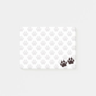 Bloco De Notas Impressões de pata de Gatinho preto de desenho ani