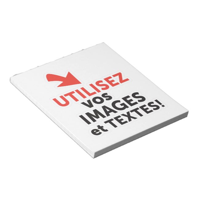 Bloco De Notas Imprima seus designs online DIY em Português (Inclinado)