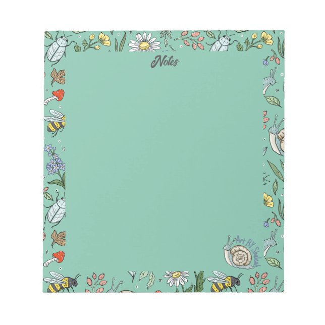 Bloco De Notas In the Garden Notepad (Frente)