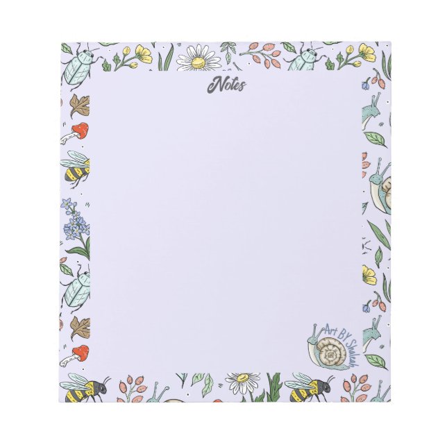 Bloco De Notas In the Garden Notepad (Frente)