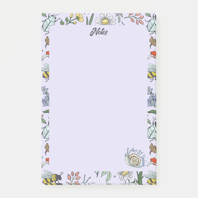 Bloco De Notas In the Garden Notepad (Frente)