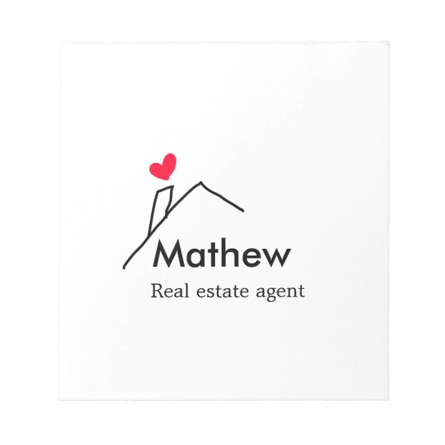 Bloco De Notas Inauguração do edifício do corretor imobiliário (Frente)