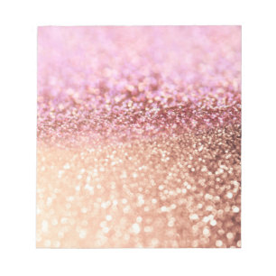 Bloco De Notas Inclinação cor-de-rosa Sparkling do brilho de
