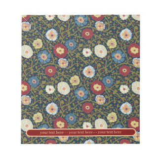 Bloco De Notas Inclinação Floral