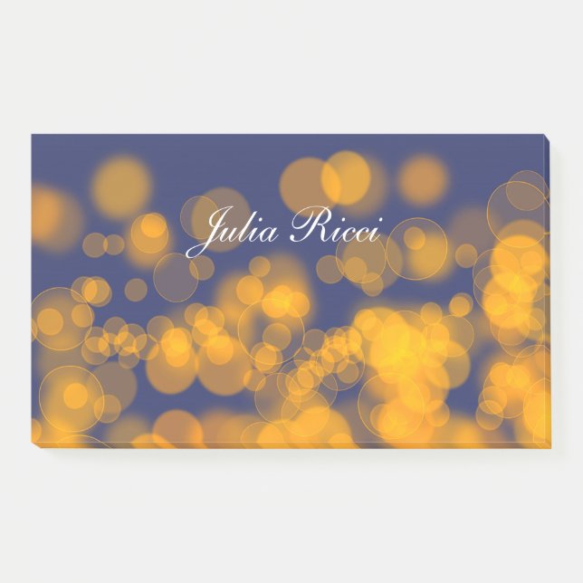 Bloco De Notas Inclinação texture.text do estilo de Bokeh (Frente)