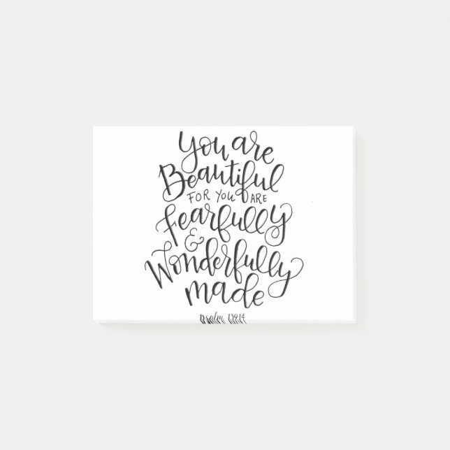 Bloco De Notas Incrível E Bonito (Frente)