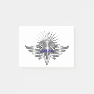 Bloco De Notas Incrível Paratrooper Personalizado Asas Projetadas