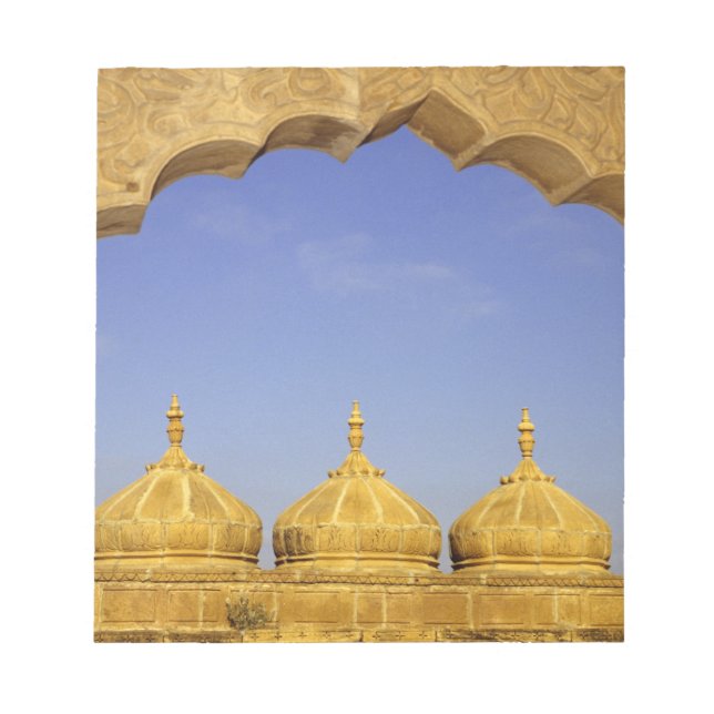 Bloco De Notas Índia, Rajasthan, Jaisalmer. Cúpulas de arenito (Frente)