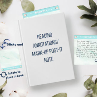Bloco De Notas Inference Acrylic Reading Annotation Note