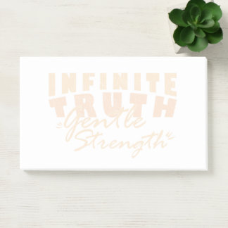 Bloco De Notas Infinite Truth, Gentle Strength Post-it® Notes