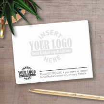 Informações básicas de contato comercial com o log