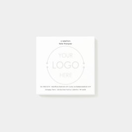 Bloco De Notas Informações gerais e nome do logotipo de empresa b