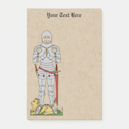Bloco De Notas Inglês Medieval Knight Circa 1430