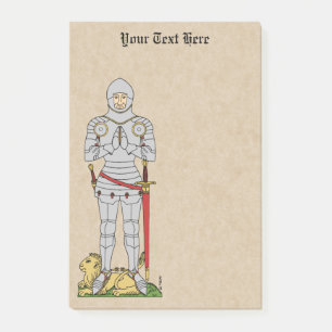 Bloco De Notas Inglês Medieval Knight Circa 1430