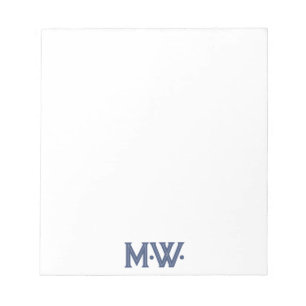 Bloco De Notas Iniciais de Tipografia Única