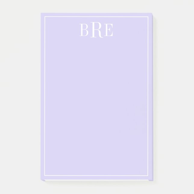 Bloco De Notas Iniciais Roxo (Frente)