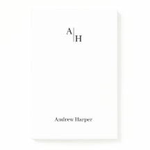 Bloco de Notas Inicial Simples Moderno