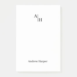 Bloco de Notas Inicial Simples Moderno