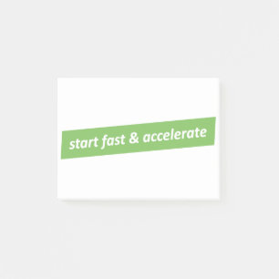 Bloco De Notas Iniciar rápido e acelerar