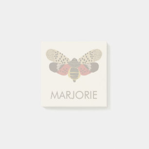 Bloco De Notas Inseto manchado de Lanternfly personalizado
