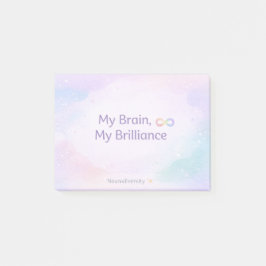 Bloco De Notas Inspiring Neurodivergent Affirmation Soft Pastel 