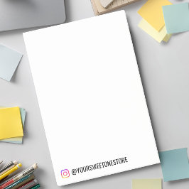 Bloco De Notas  Instagram Handle  Name l Social Media Icon Promo