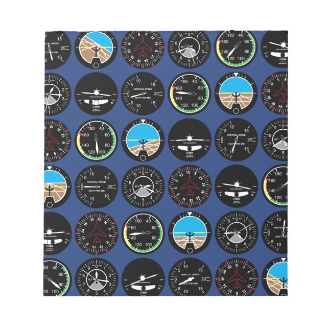 Bloco De Notas Instrumentos de voo (Frente)