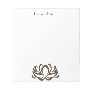 Bloco De Notas Instrutor de Yoga Flor de Lótus Holístico Clássico