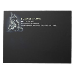 Bloco De Notas Instrutor Yoga Reiki Pose Rei Pigeon com uma perna