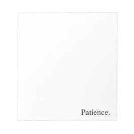 Bloco De Notas Intenção "Paciência"