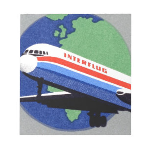 Bloco De Notas INTERFLUG - Companhia Aérea Nacional da RDA, Alema