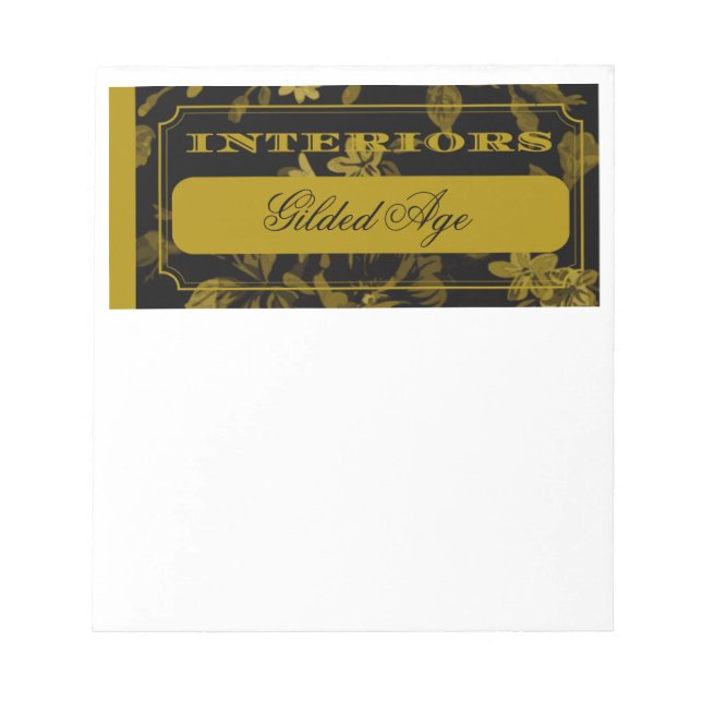 Bloco de Notas Interiores Idade Dourada (Frente)