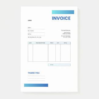 Bloco De Notas invoice