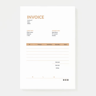Bloco De Notas invoice