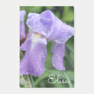 Bloco De Notas Íris molhada violeta bonito