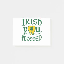 Bloco De Notas Irlandês Você Fogeu Dia de São Patrício Dental