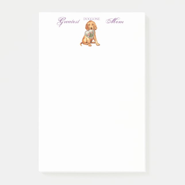 Bloco De Notas Irlandesa Setter Heart Mãe (Frente)