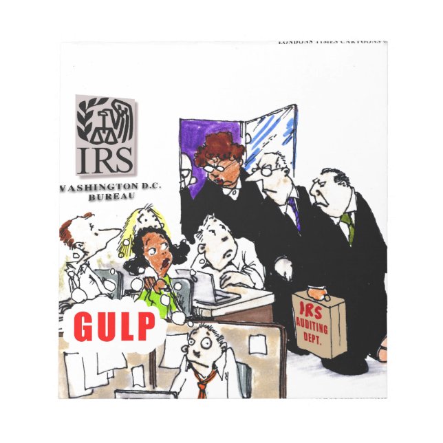 Bloco De Notas IRS Audits IRS Funny (Frente)