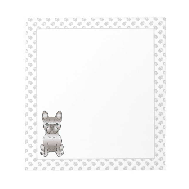 Bloco De Notas Isabella Bulldogue Francês / Frenchie Cachorro Fof (Frente)