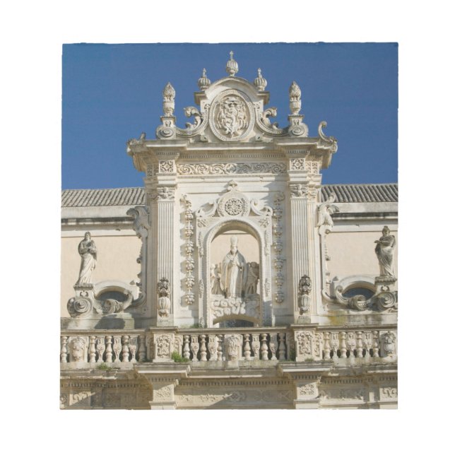 Bloco De Notas Itália, Puglia, Lecce, Piazza del Duomo, Palácio (Frente)