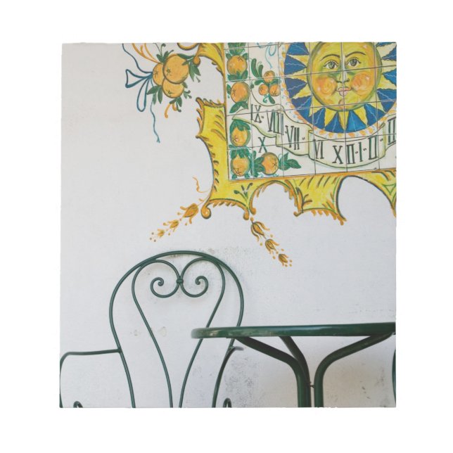 Bloco De Notas ITÁLIA, Sicília, TAORMINA: Bam, Detalhes do Café d (Frente)