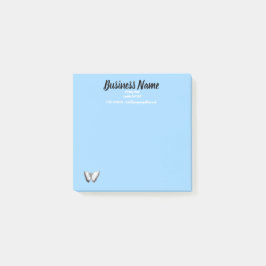 Bloco De Notas Itens de Marketing de negócios azul personalizado