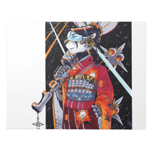 Bloco De Notas Jaguar Kimono Space Marine Large Unline Notebook! (Frente)