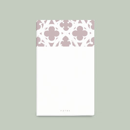 Bloco De Notas Janela Gótica Minimalista (Toscânia rosa pálido)