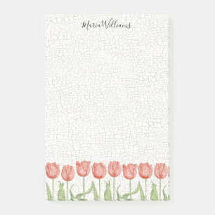 Bloco De Notas Jardim 4x6 da tulipa