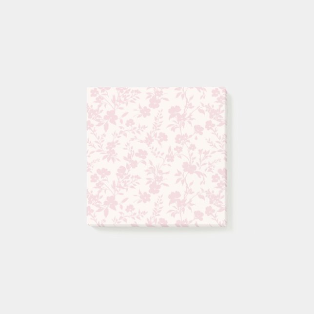 Bloco De Notas Jardim Botânico Rosa Corado - Neutro (Frente)