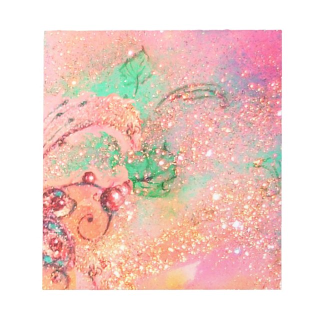 BLOCO DE NOTAS JARDIM DA PLANTA MÁGICA DE MANTEIGA DE SOMBRA PERD (Frente)