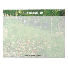 Bloco De Notas Jardim de Daubigny, Vincent Van Gogh.