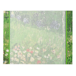 Bloco De Notas Jardim de Daubigny, Vincent Van Gogh.